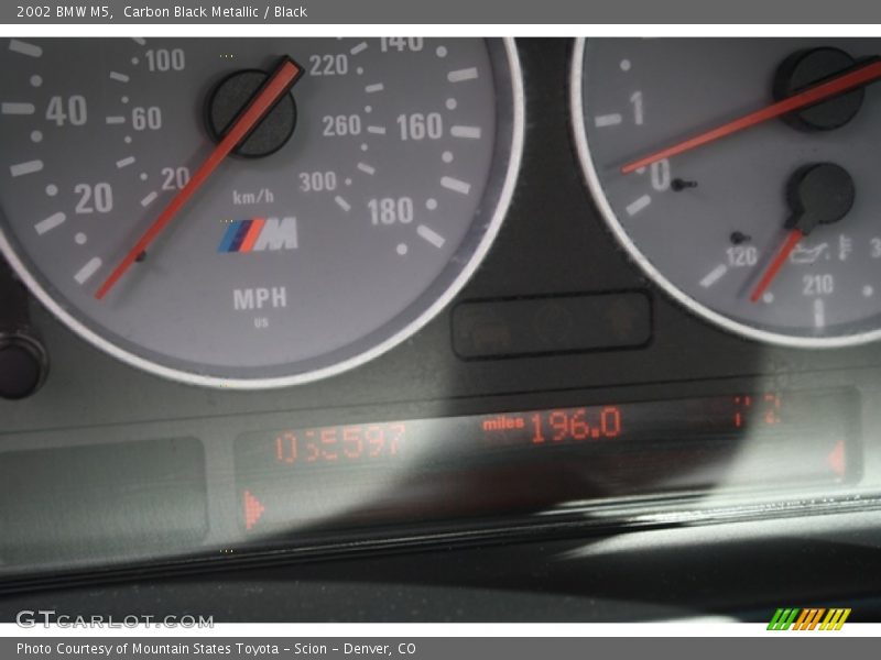 Carbon Black Metallic / Black 2002 BMW M5
