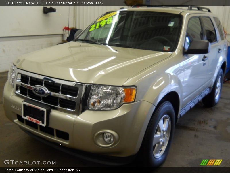 Gold Leaf Metallic / Charcoal Black 2011 Ford Escape XLT