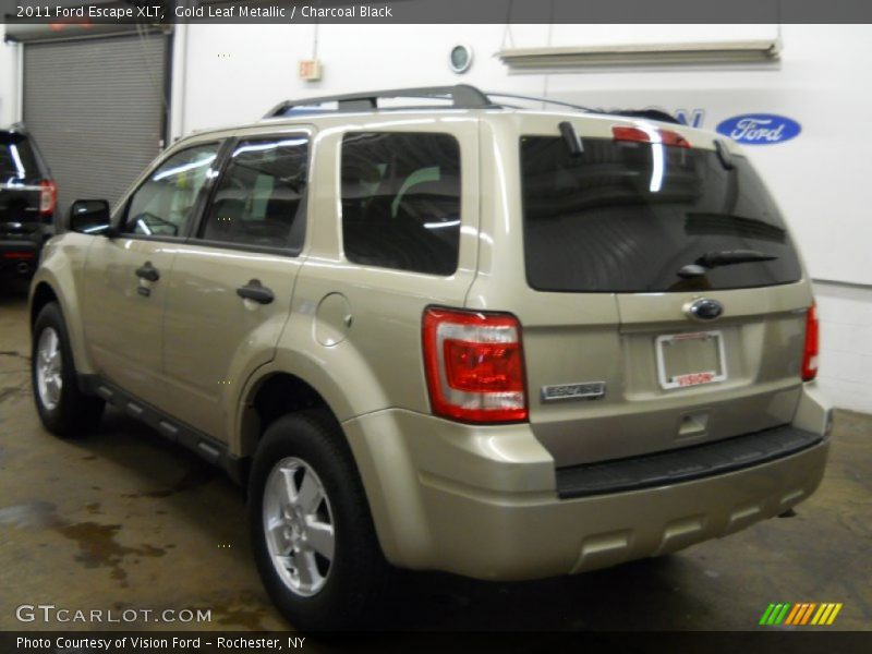 Gold Leaf Metallic / Charcoal Black 2011 Ford Escape XLT