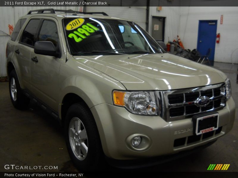 Gold Leaf Metallic / Charcoal Black 2011 Ford Escape XLT
