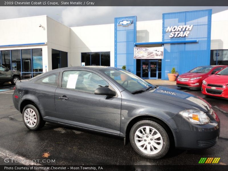 Slate Metallic / Gray 2009 Chevrolet Cobalt LS Coupe