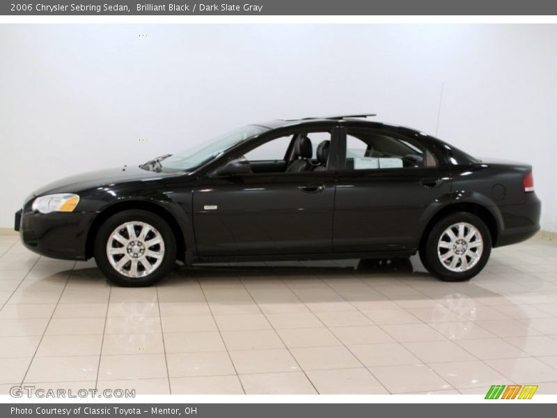 Brilliant Black / Dark Slate Gray 2006 Chrysler Sebring Sedan