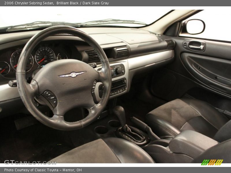 Brilliant Black / Dark Slate Gray 2006 Chrysler Sebring Sedan