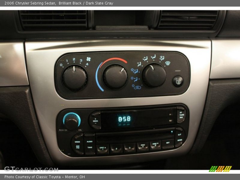 Brilliant Black / Dark Slate Gray 2006 Chrysler Sebring Sedan