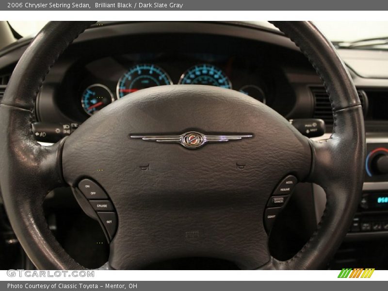 Brilliant Black / Dark Slate Gray 2006 Chrysler Sebring Sedan