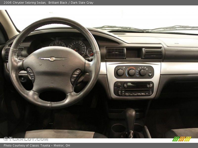 Brilliant Black / Dark Slate Gray 2006 Chrysler Sebring Sedan