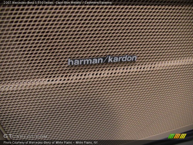 Capri Blue Metallic / Cashmere/Savanna 2007 Mercedes-Benz S 550 Sedan
