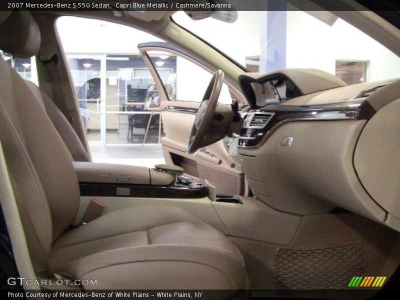 Capri Blue Metallic / Cashmere/Savanna 2007 Mercedes-Benz S 550 Sedan