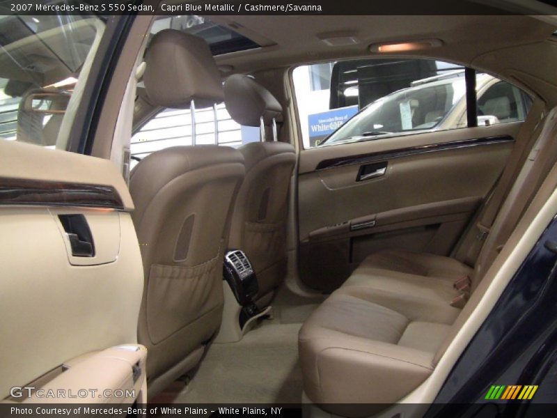 Capri Blue Metallic / Cashmere/Savanna 2007 Mercedes-Benz S 550 Sedan