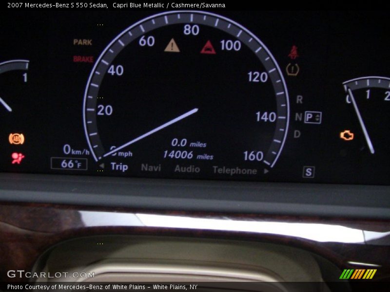 Capri Blue Metallic / Cashmere/Savanna 2007 Mercedes-Benz S 550 Sedan
