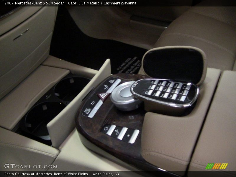 Capri Blue Metallic / Cashmere/Savanna 2007 Mercedes-Benz S 550 Sedan