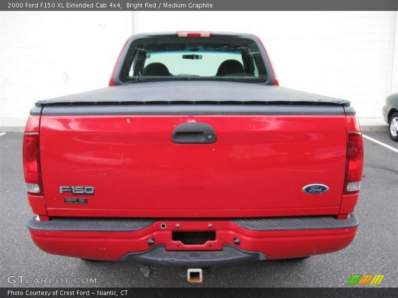 Bright Red / Medium Graphite 2000 Ford F150 XL Extended Cab 4x4