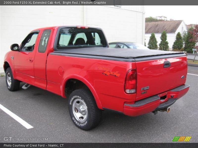 Bright Red / Medium Graphite 2000 Ford F150 XL Extended Cab 4x4