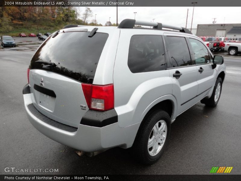Sterling Silver Metallic / Charcoal Gray 2004 Mitsubishi Endeavor LS AWD