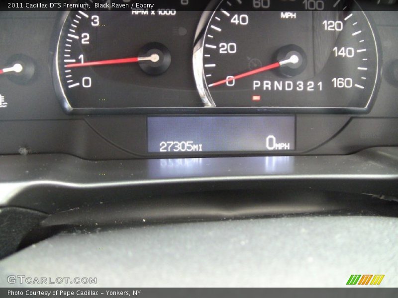 Black Raven / Ebony 2011 Cadillac DTS Premium