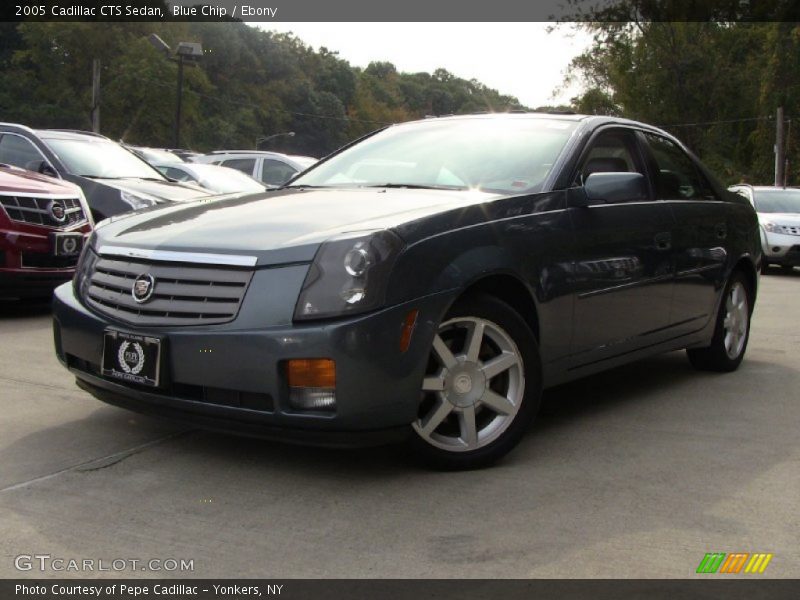 Blue Chip / Ebony 2005 Cadillac CTS Sedan