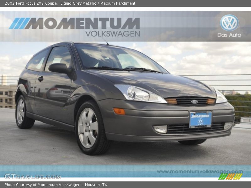 Liquid Grey Metallic / Medium Parchment 2002 Ford Focus ZX3 Coupe