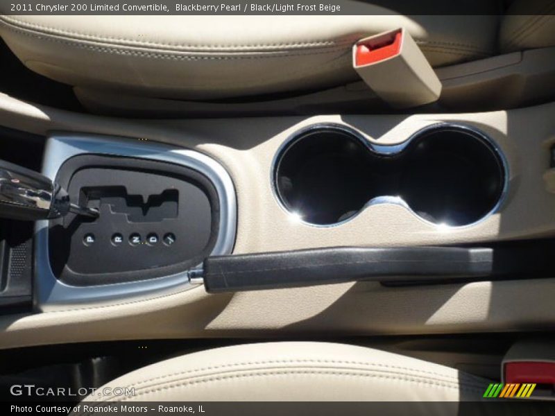 Blackberry Pearl / Black/Light Frost Beige 2011 Chrysler 200 Limited Convertible