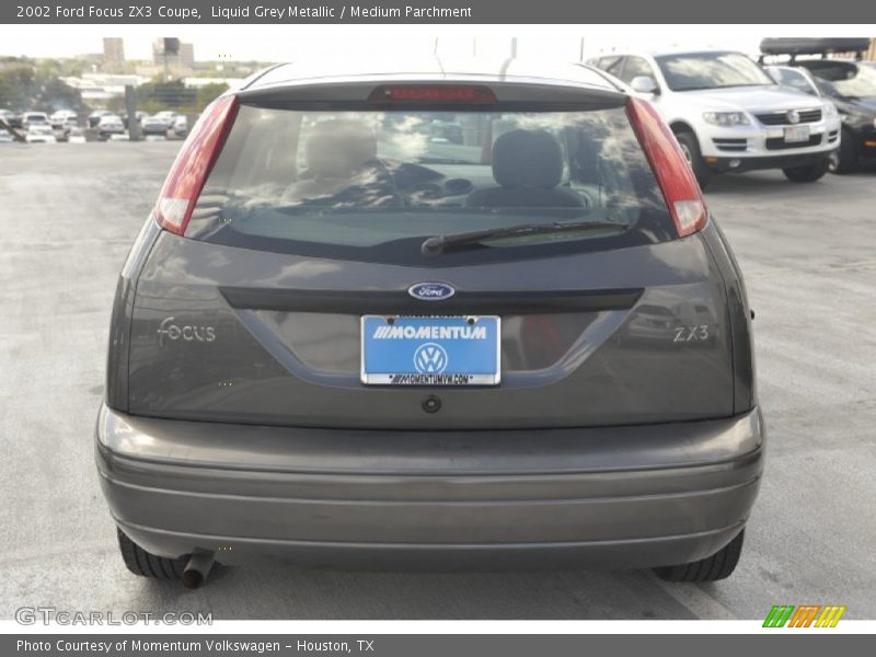 Liquid Grey Metallic / Medium Parchment 2002 Ford Focus ZX3 Coupe