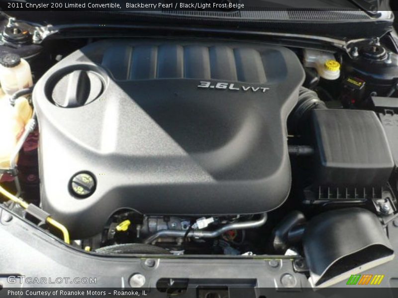  2011 200 Limited Convertible Engine - 3.6 Liter DOHC 24-Valve VVT Pentastar V6
