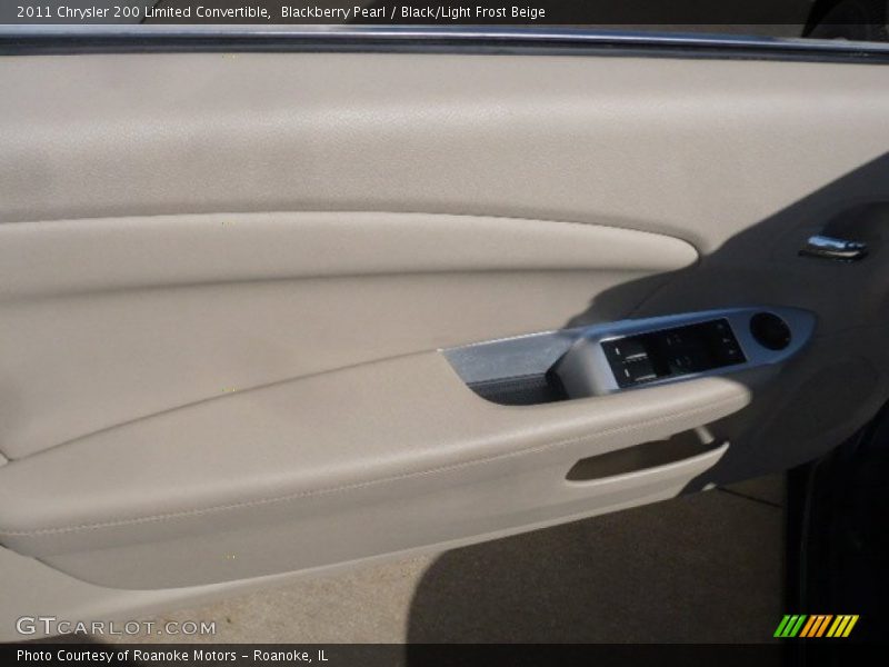 Blackberry Pearl / Black/Light Frost Beige 2011 Chrysler 200 Limited Convertible