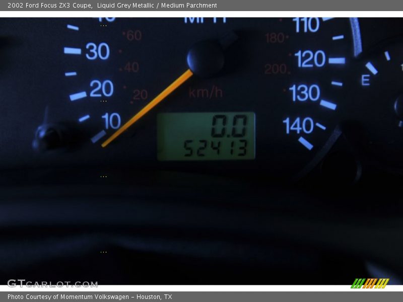 Liquid Grey Metallic / Medium Parchment 2002 Ford Focus ZX3 Coupe
