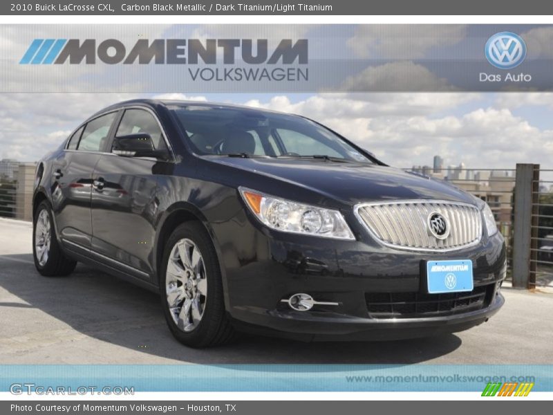 Carbon Black Metallic / Dark Titanium/Light Titanium 2010 Buick LaCrosse CXL