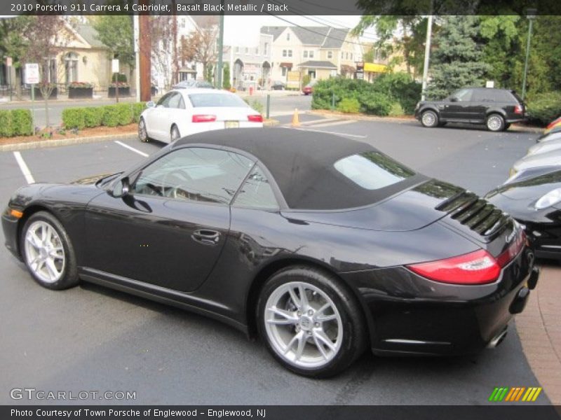 Basalt Black Metallic / Black 2010 Porsche 911 Carrera 4 Cabriolet