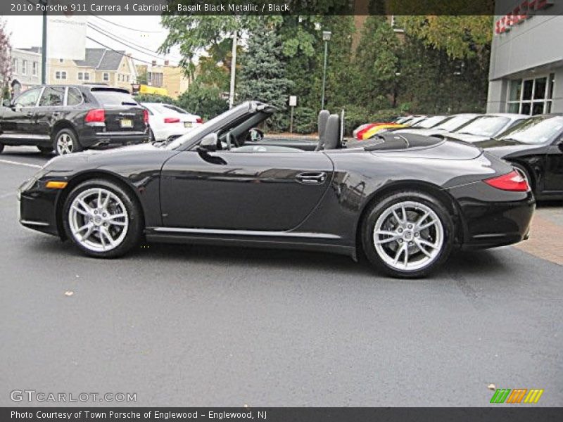 Basalt Black Metallic / Black 2010 Porsche 911 Carrera 4 Cabriolet