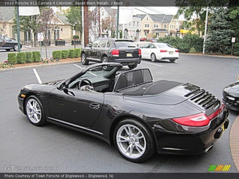 Basalt Black Metallic / Black 2010 Porsche 911 Carrera 4 Cabriolet
