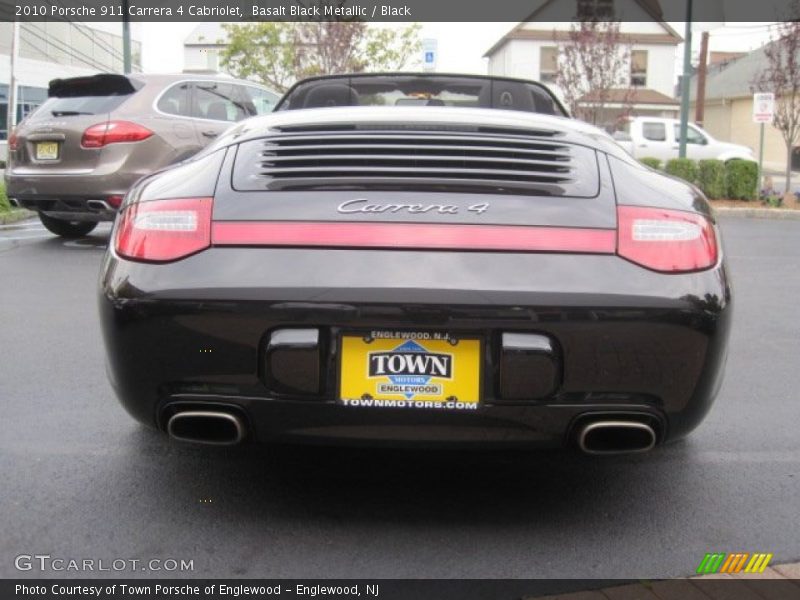Basalt Black Metallic / Black 2010 Porsche 911 Carrera 4 Cabriolet