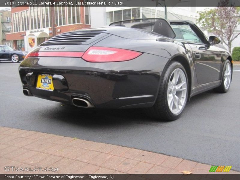 Basalt Black Metallic / Black 2010 Porsche 911 Carrera 4 Cabriolet