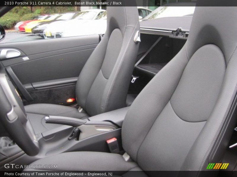 Basalt Black Metallic / Black 2010 Porsche 911 Carrera 4 Cabriolet
