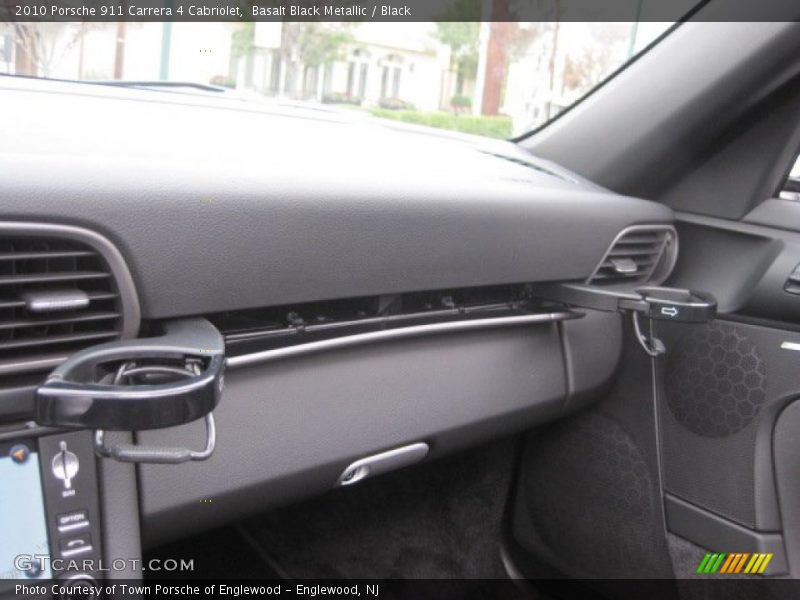 Basalt Black Metallic / Black 2010 Porsche 911 Carrera 4 Cabriolet