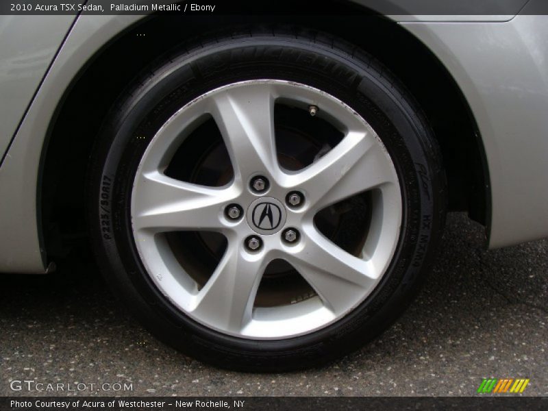 Palladium Metallic / Ebony 2010 Acura TSX Sedan