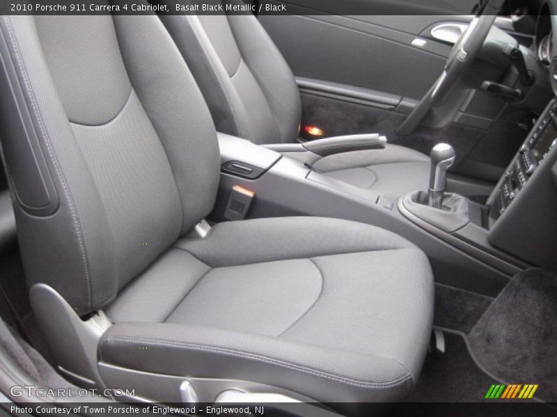 Basalt Black Metallic / Black 2010 Porsche 911 Carrera 4 Cabriolet