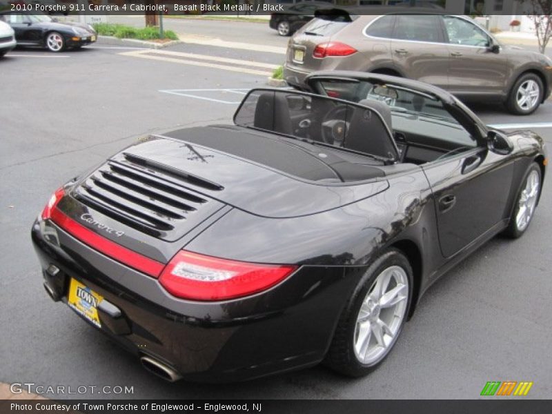 Basalt Black Metallic / Black 2010 Porsche 911 Carrera 4 Cabriolet