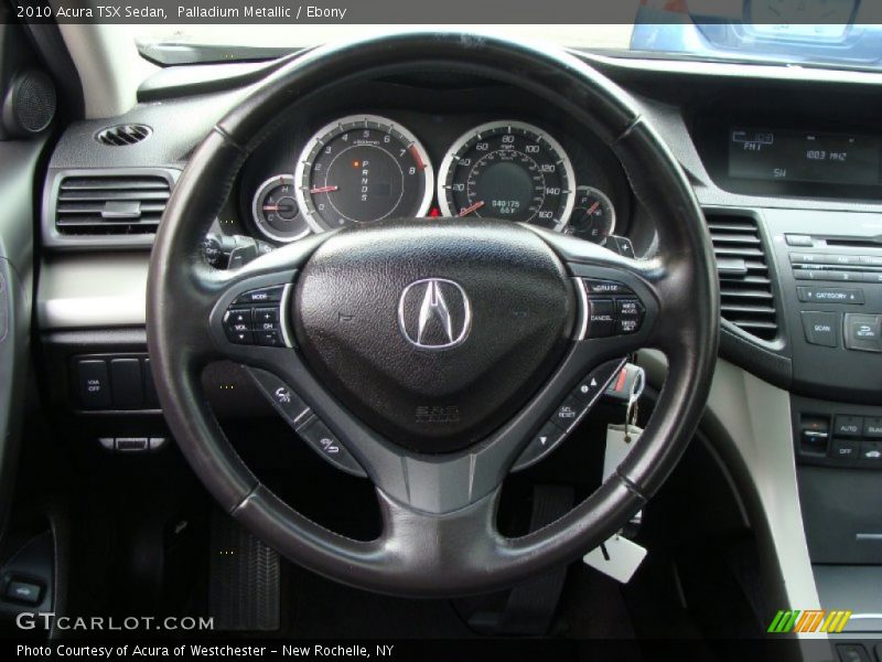 Palladium Metallic / Ebony 2010 Acura TSX Sedan