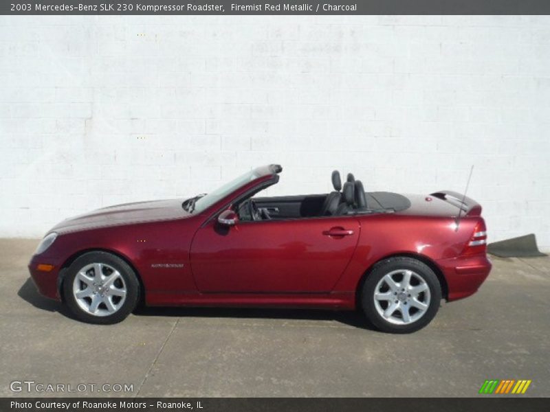 Firemist Red Metallic / Charcoal 2003 Mercedes-Benz SLK 230 Kompressor Roadster