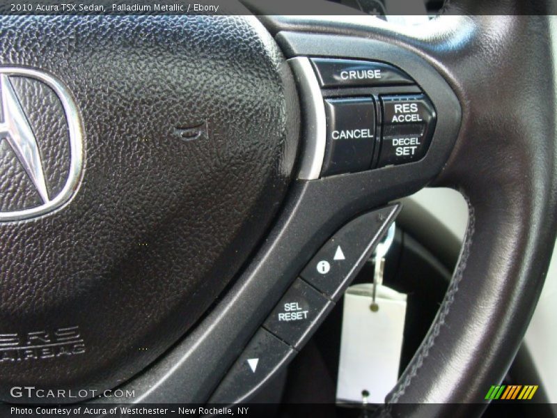 Palladium Metallic / Ebony 2010 Acura TSX Sedan