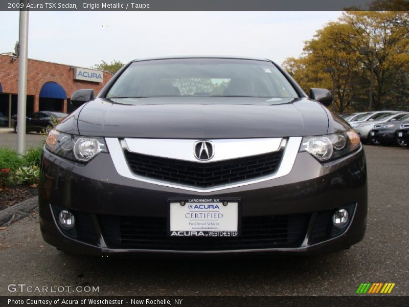 Grigio Metallic / Taupe 2009 Acura TSX Sedan