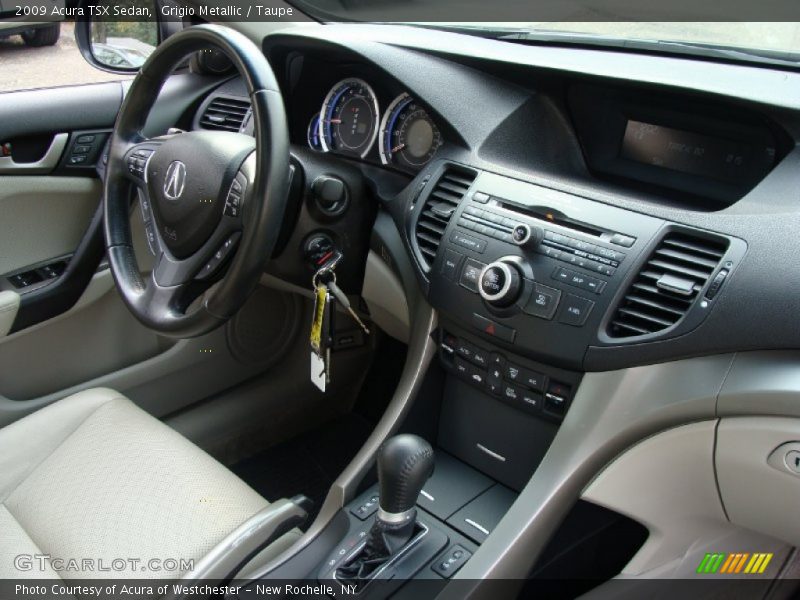 Grigio Metallic / Taupe 2009 Acura TSX Sedan