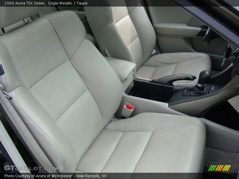 Grigio Metallic / Taupe 2009 Acura TSX Sedan