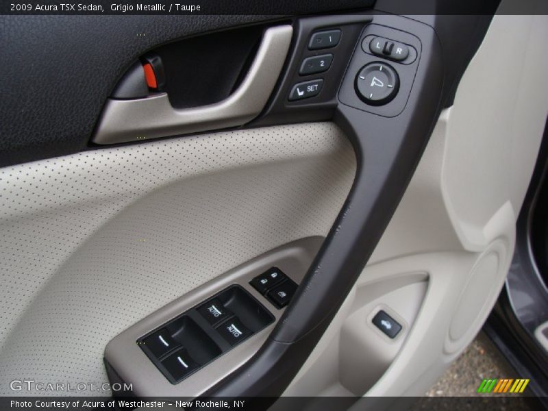 Grigio Metallic / Taupe 2009 Acura TSX Sedan