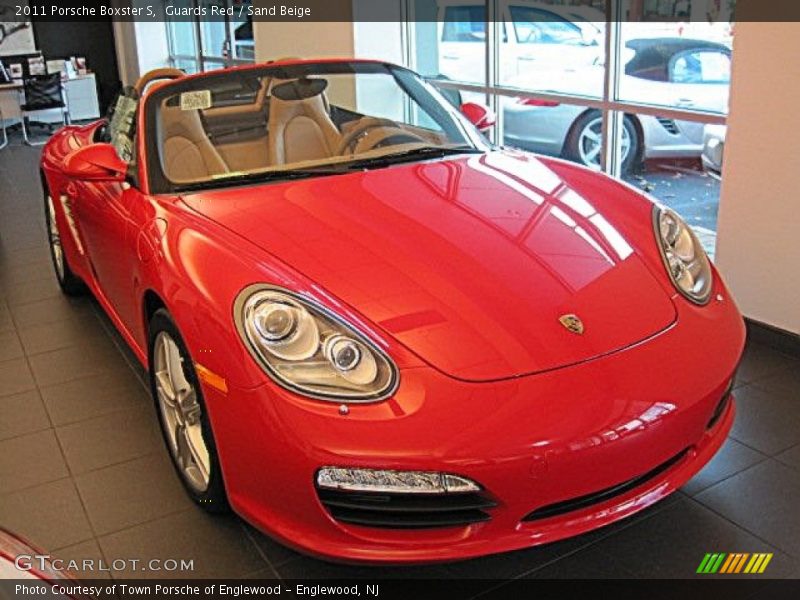 Guards Red / Sand Beige 2011 Porsche Boxster S