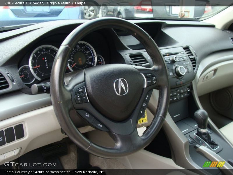 Grigio Metallic / Taupe 2009 Acura TSX Sedan
