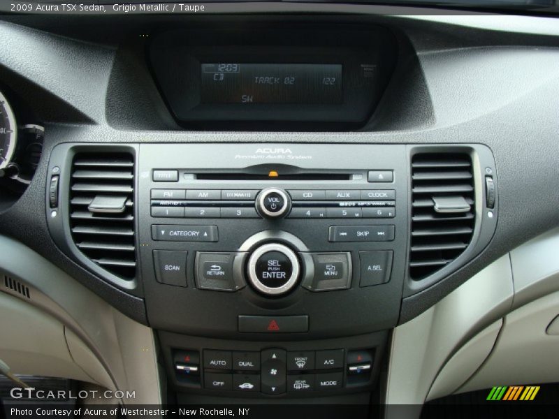 Grigio Metallic / Taupe 2009 Acura TSX Sedan