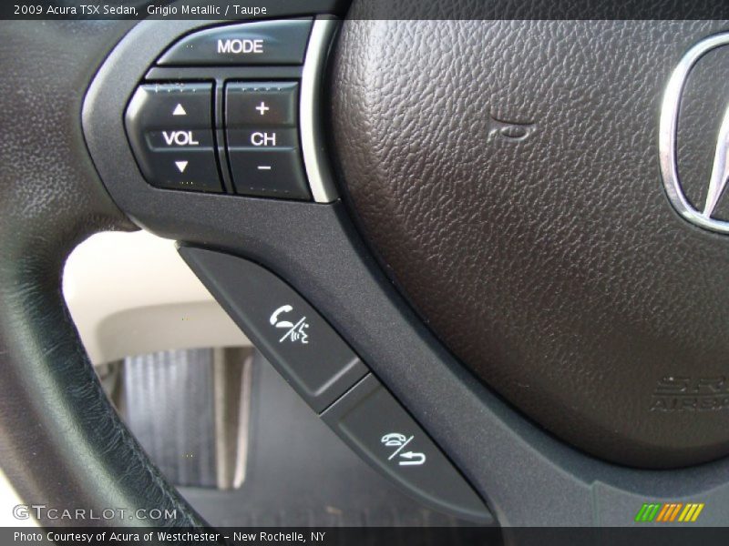 Grigio Metallic / Taupe 2009 Acura TSX Sedan