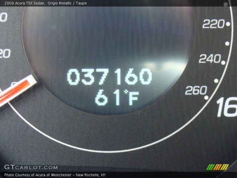 Grigio Metallic / Taupe 2009 Acura TSX Sedan