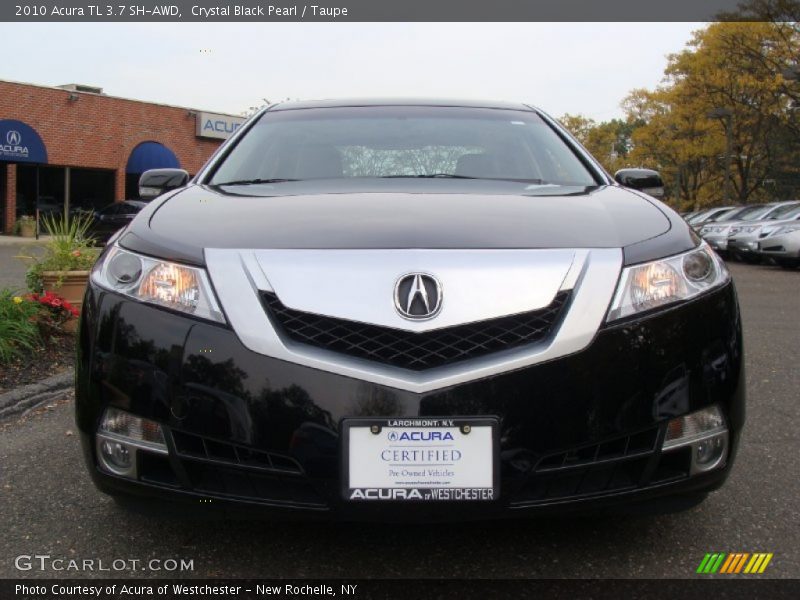 Crystal Black Pearl / Taupe 2010 Acura TL 3.7 SH-AWD